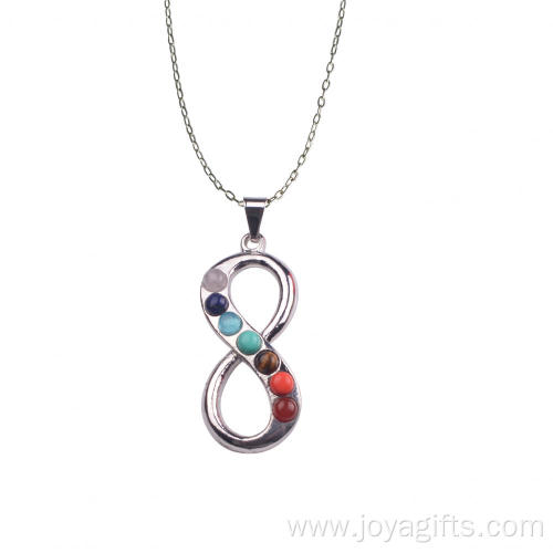 Chakra Pendant Spirit Healing Pendulum Silver Jewelry